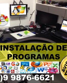 INSTALAÇÃO DE PROGRAMAS [A combinar]